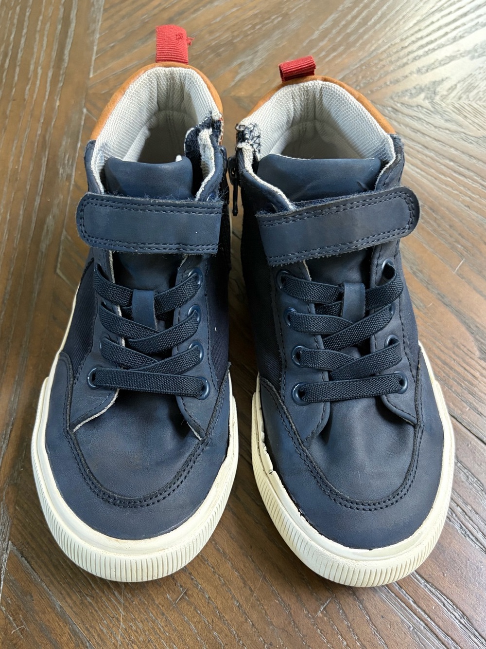 Cat & Jack Navy High Top Sneakers Size 1 Kids